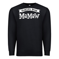 Black World's Best Mamaw Ever Premium Sweatshirt - artisFamous