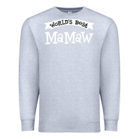 Heather Grey World's Best Mamaw Ever Premium Sweatshirt - artisFamous