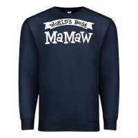 Navy World's Best Mamaw Ever Premium Sweatshirt - artisFamous
