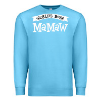 Ocean Blue World's Best Mamaw Ever Premium Sweatshirt - artisFamous
