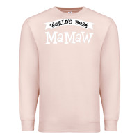 Pale Pink World's Best Mamaw Ever Premium Sweatshirt - artisFamous