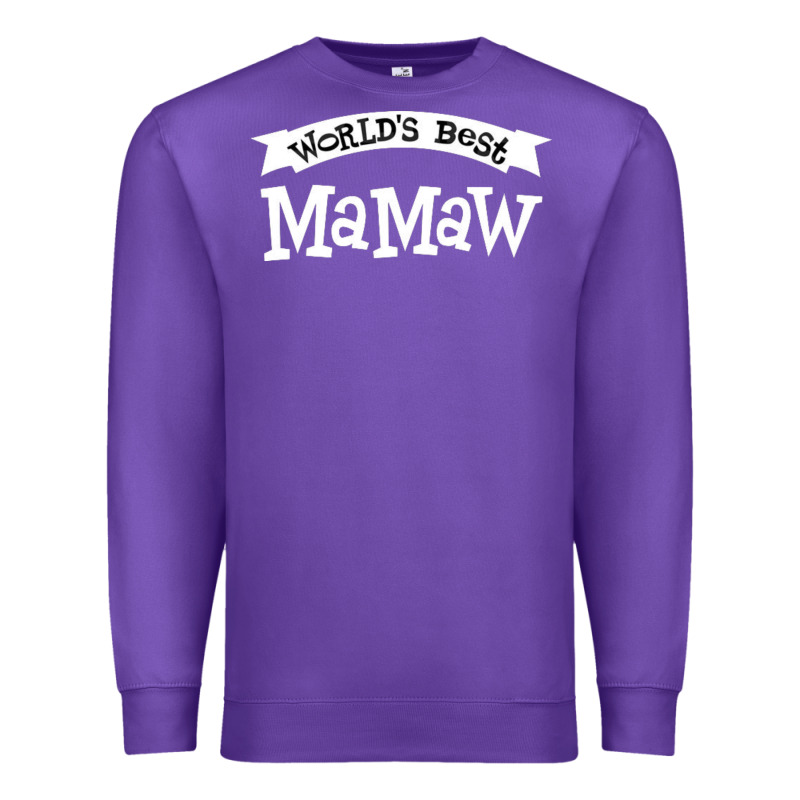 World's Best Mamaw Ever Premium Sweatshirt by artisFamous | Teevron