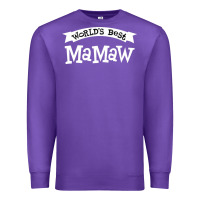 Purple World's Best Mamaw Ever Premium Sweatshirt - artisFamous