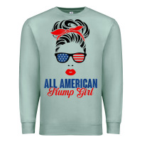 Seafoam all american trump girl Premium Sweatshirt - artisFamous