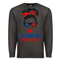 Smoke all american trump girl Premium Sweatshirt - artisFamous
