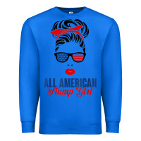 True Royal all american trump girl Premium Sweatshirt - artisFamous