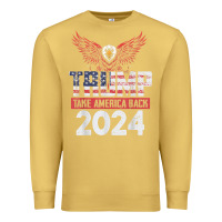 Antique Gold trump 2024 take america back Premium Sweatshirt - artisFamous