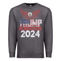 Charcoal Heather trump 2024 take america back Premium Sweatshirt - artisFamous