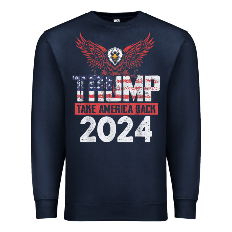 Trump 2024 Take America Back Premium Sweatshirt by artisFamous | Teevron