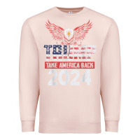 Pale Pink trump 2024 take america back Premium Sweatshirt - artisFamous