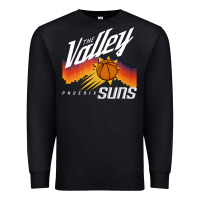 Black the valley oop phoenix basketball retro sunset basketball t shirt Premium Sweatshirt - artisFamous