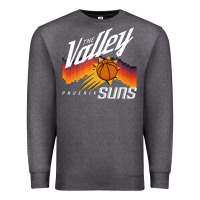 Charcoal Heather the valley oop phoenix basketball retro sunset basketball t shirt Premium Sweatshirt - artisFamous