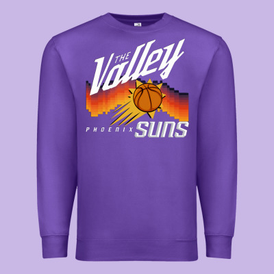 The Valley Oop Phoenix Basketball Retro Sunset Basketball T Shirt Premium Sweatshirt Designed By Artisfamous