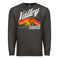 Smoke the valley oop phoenix basketball retro sunset basketball t shirt Premium Sweatshirt - artisFamous