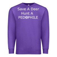 Purple save a deer   hunt a pedophil Premium Sweatshirt - artisFamous