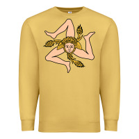 Antique Gold sicilian triskelion Premium Sweatshirt - artisFamous