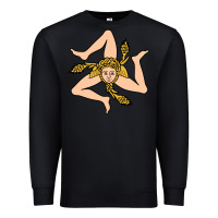 Black sicilian triskelion Premium Sweatshirt - artisFamous