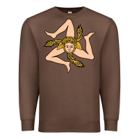 Chestnut sicilian triskelion Premium Sweatshirt - artisFamous