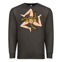 Smoke sicilian triskelion Premium Sweatshirt - artisFamous