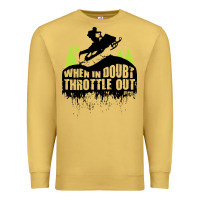 Antique Gold snowmobile throttle Premium Sweatshirt - artisFamous