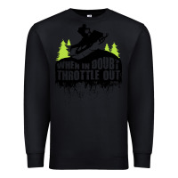 Black snowmobile throttle Premium Sweatshirt - artisFamous