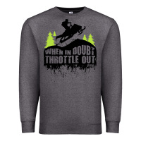 Charcoal Heather snowmobile throttle Premium Sweatshirt - artisFamous