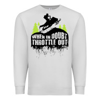 Dove Grey snowmobile throttle Premium Sweatshirt - artisFamous