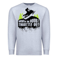 Heather Grey snowmobile throttle Premium Sweatshirt - artisFamous