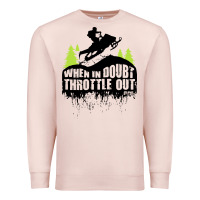 Pale Pink snowmobile throttle Premium Sweatshirt - artisFamous