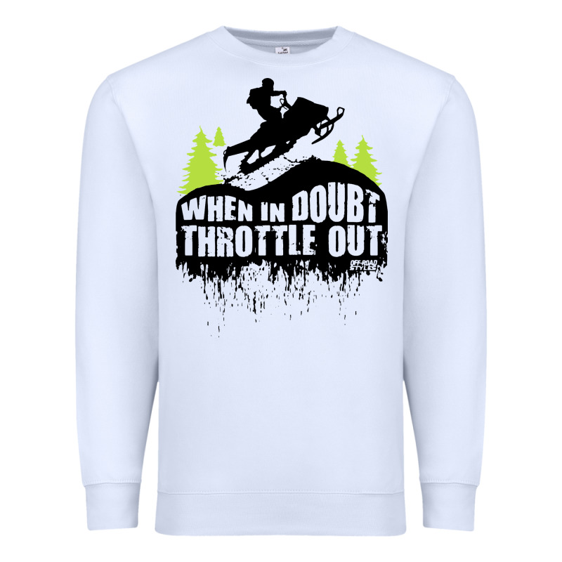 Snowmobile Throttle Premium Sweatshirt by artisFamous | Teevron