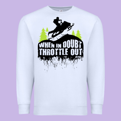 Snowmobile Throttle Premium Sweatshirt Designed By Artisfamous