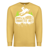 Antique Gold snowmobile throttle Premium Sweatshirt - artisFamous