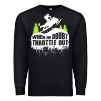 Black snowmobile throttle Premium Sweatshirt - artisFamous