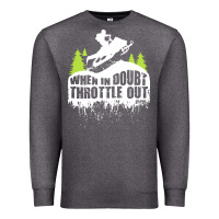 Charcoal Heather snowmobile throttle Premium Sweatshirt - artisFamous