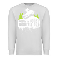 Dove Grey snowmobile throttle Premium Sweatshirt - artisFamous