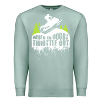 Seafoam snowmobile throttle Premium Sweatshirt - artisFamous