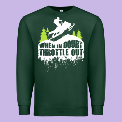 Snowmobile Throttle Premium Sweatshirt Designed By Artisfamous
