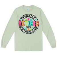 Matcha Officially Retired 2025 not my problem anymore Long Sleeve Tee - CowhideDigitalArt