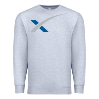 Heather Grey space X Premium Sweatshirt - artisFamous