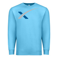 Ocean Blue space X Premium Sweatshirt - artisFamous