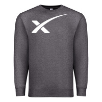 Charcoal Heather space X Premium Sweatshirt - artisFamous