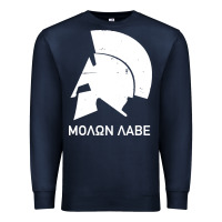 Navy spartan helmet Premium Sweatshirt - artisFamous