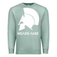 Seafoam spartan helmet Premium Sweatshirt - artisFamous