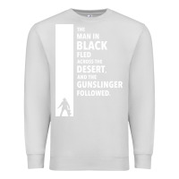 Dove Grey the man in black fled across the desert Premium Sweatshirt - artisFamous