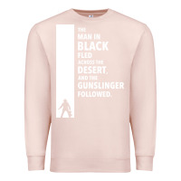 Pale Pink the man in black fled across the desert Premium Sweatshirt - artisFamous
