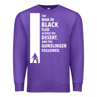 Purple the man in black fled across the desert Premium Sweatshirt - artisFamous