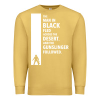 Antique Gold the man in black fled across the desert Premium Sweatshirt - artisFamous