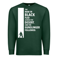 Sports Green the man in black fled across the desert Premium Sweatshirt - artisFamous