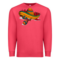 Cardinal maracas sombrero mexican Premium Sweatshirt - artisFamous
