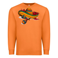 Carrot maracas sombrero mexican Premium Sweatshirt - artisFamous